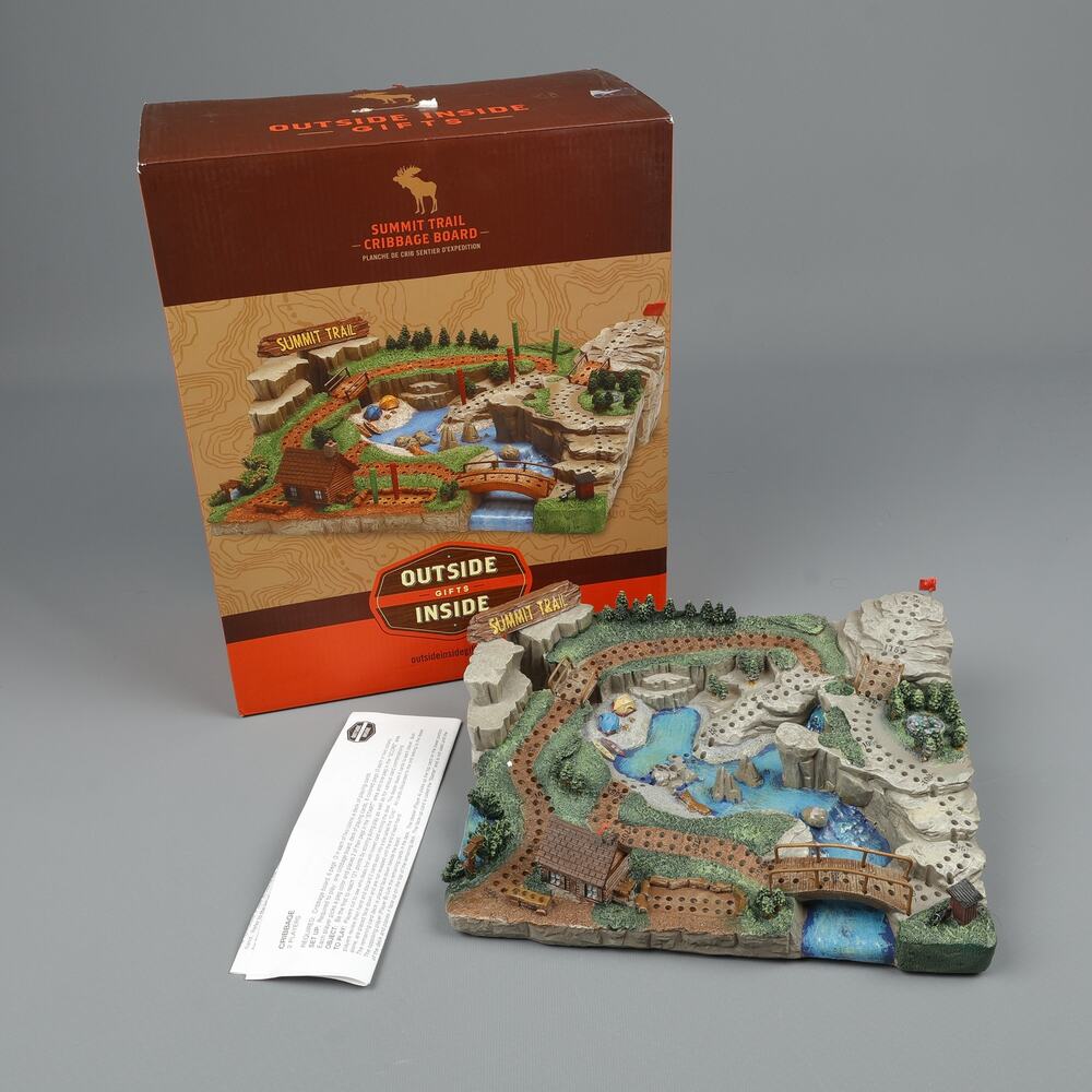Outside Inside Summit Trail Cribbage Board Game Two Track Outdoor Hiking 2006